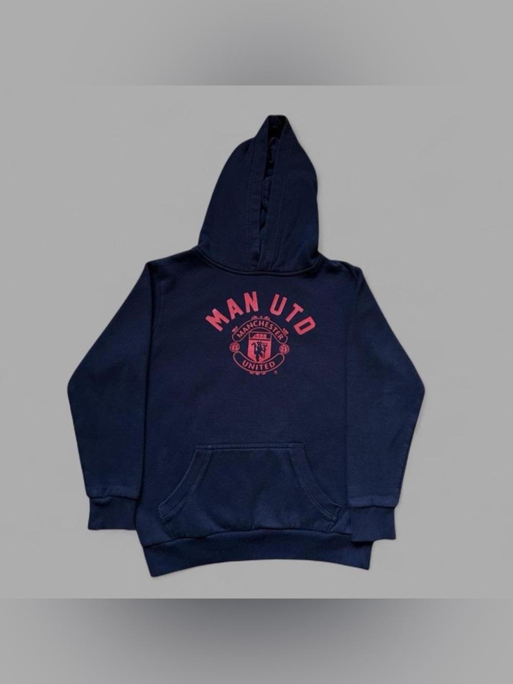 Manchester United Navy Soccer Official Merchandise Hoodie. Size Kids 10/11.